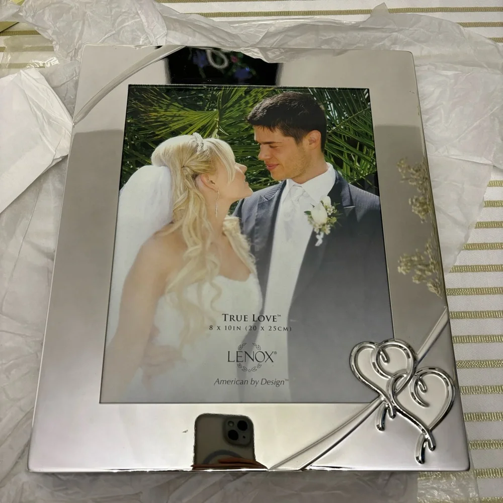 Lenox True Love 8x10” Photo Frame Silver Plated